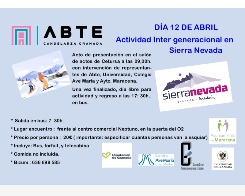 Cartel de la actividad